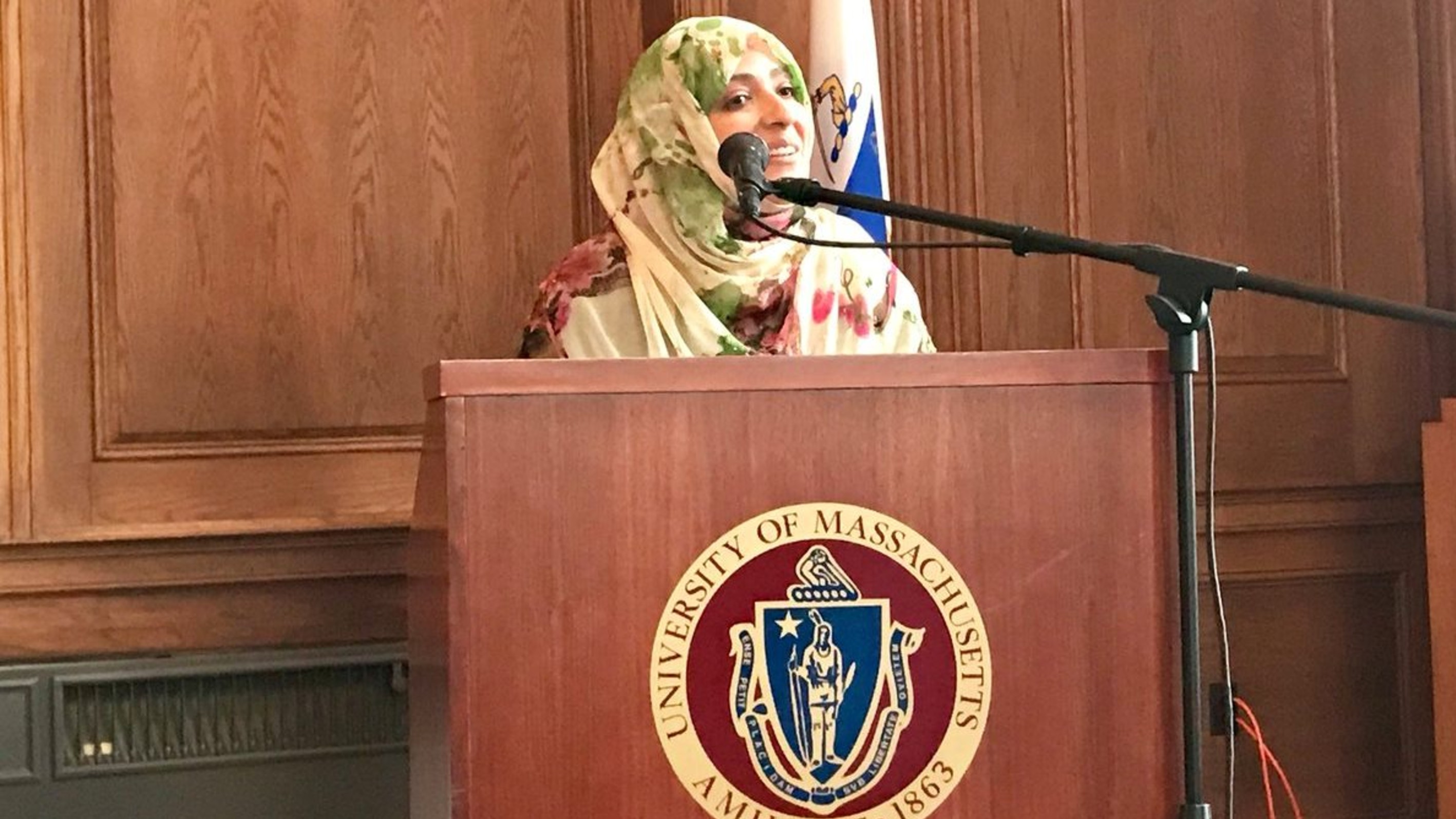 Nobel Peace Prize recipient spoke at UMass about the Arab Spring and Middle East violence